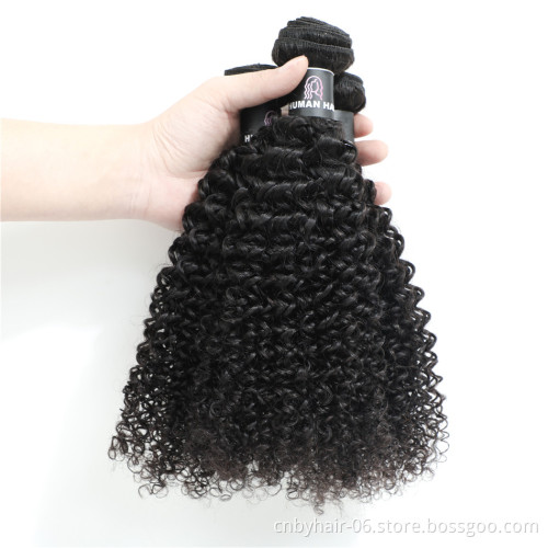 Factory Wholesale Raw Virgin Curly Hair Extension Unprocessed Mongolian Kinky Curly Hair Weave Bundles